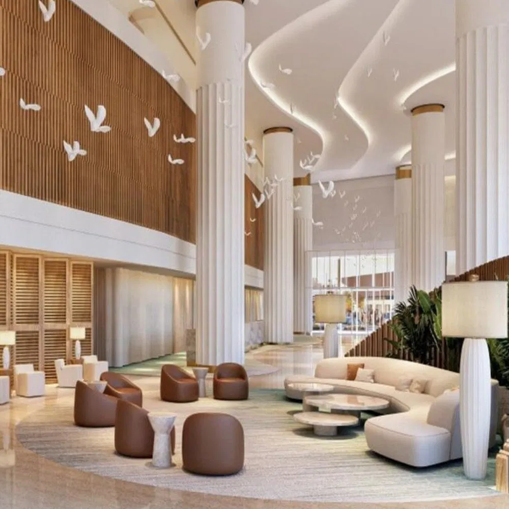 Crack Resistant Prima-01 OEM/ODM Custom Leather Reception Lobby Furniture for Hotel