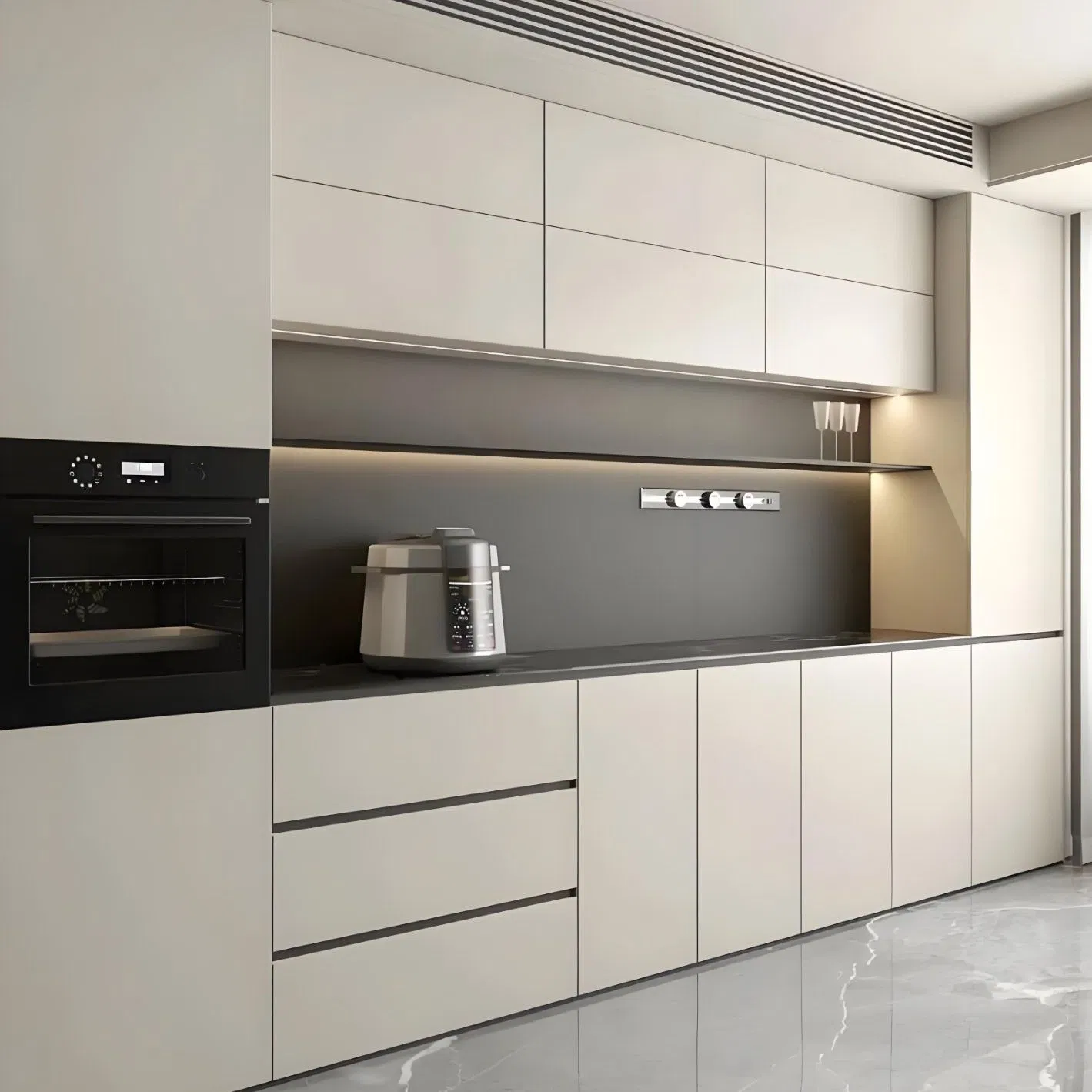 Elegant Wood Sideboard Cabinet with Warranty for Durability