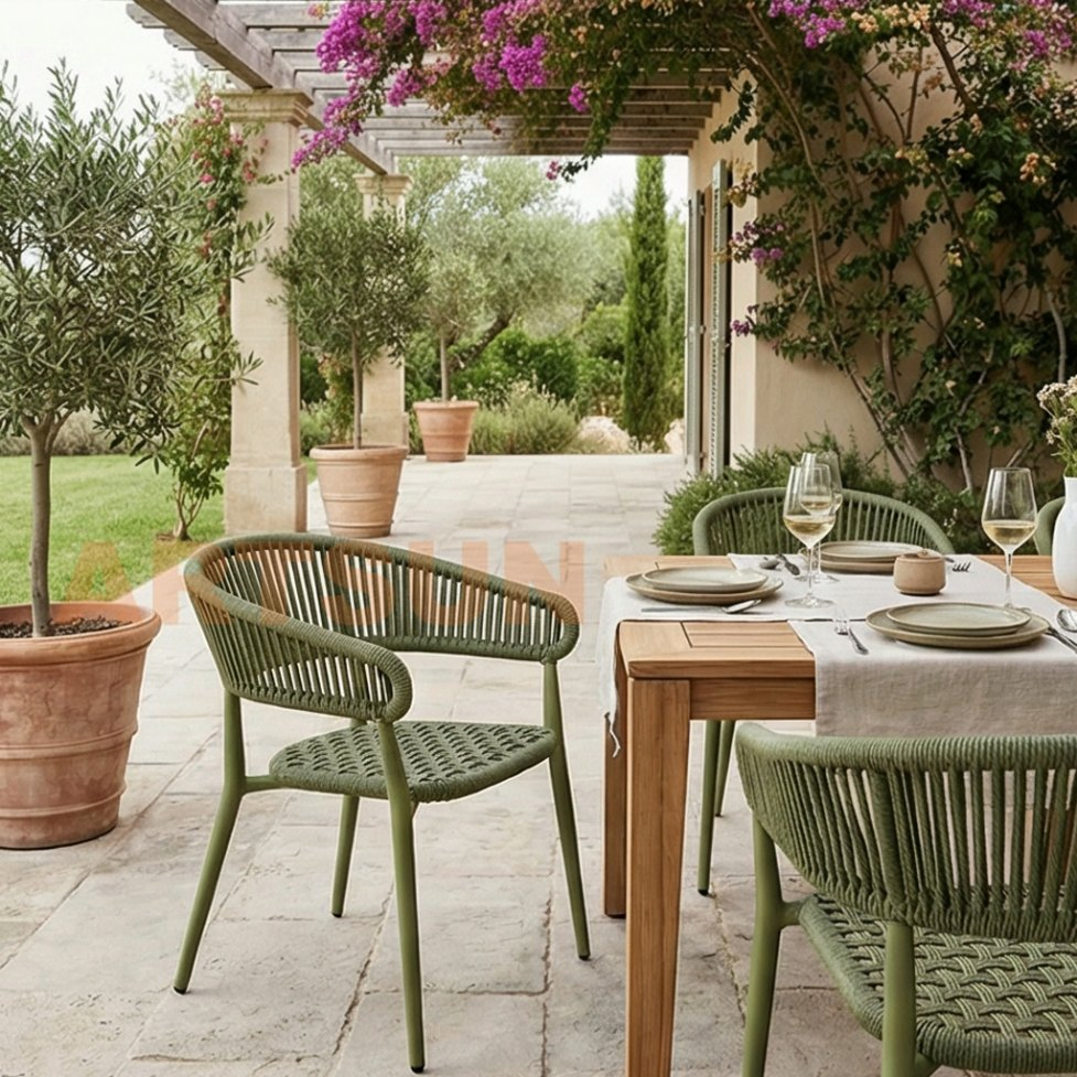 Customized Modern Outdoor Furniture Durable Weatherproof Leisure Lightweight High Quality Rattan Camping Chair