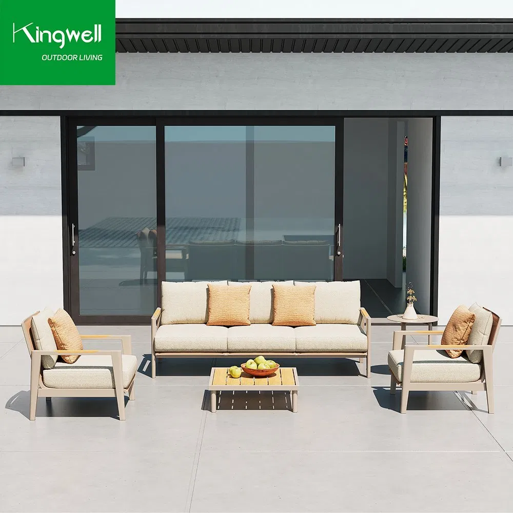 Patio Hotel Olifen Fabric Aluminum Waterproof Outdoor Sofa Set Garden Furniture for Project