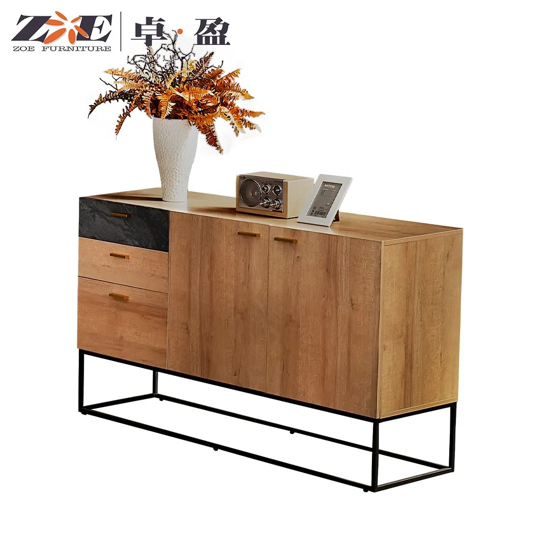 Modern Luxury Storage 2 Drawer Cabinet Italian Style Living Room Dining Room Sideboard Drawer Cabinet