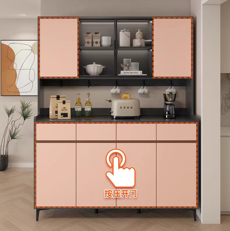 New Kitchen Sideboard Cabinet Wall Mounted Integrated Storage Cabinet - Model Year 2025