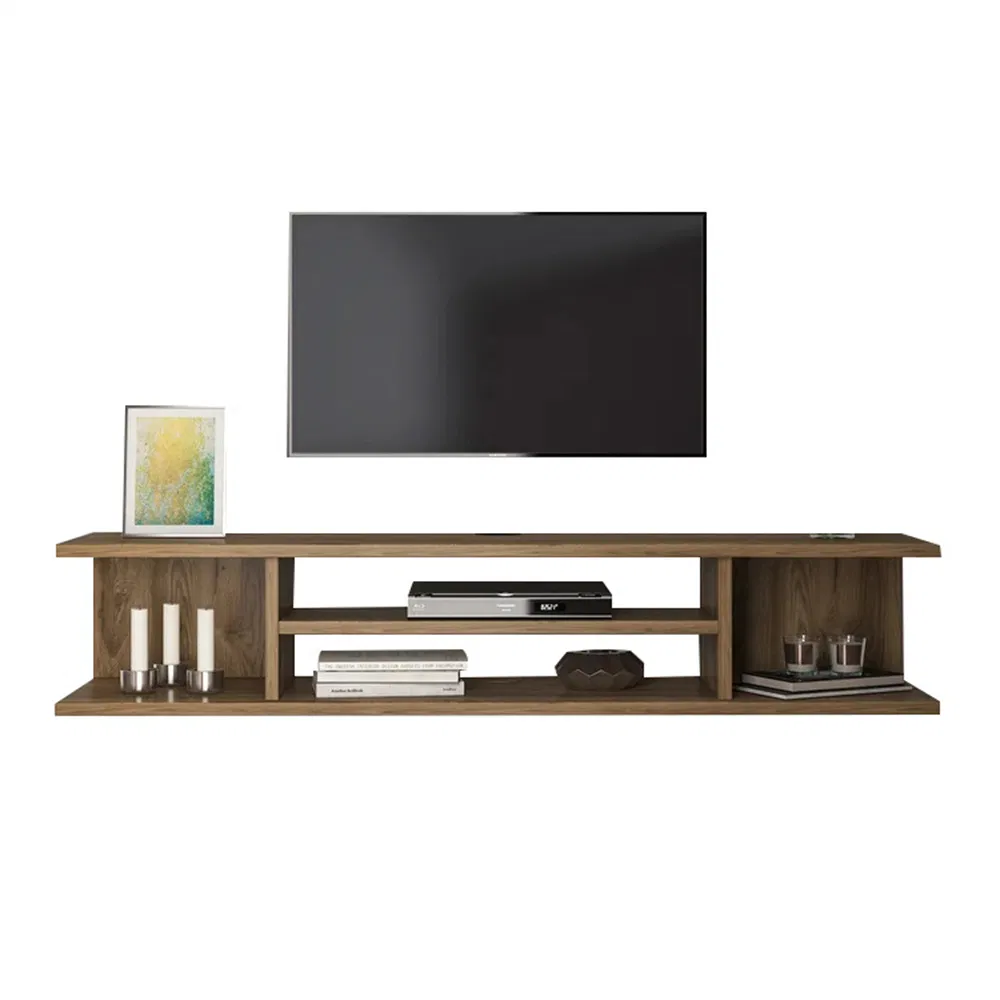 Living Room Furniture Wooden Modern TV Stand with Wall Mounted Cabinet