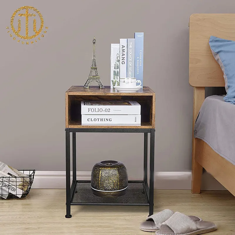 Modern Multifunctional Square Nightstand