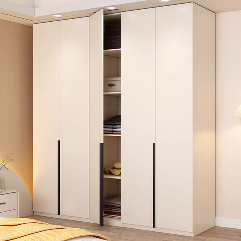 New Design Bedroom Furniture Wardrobe Cabinet Wooden Lacquer Modern White Simple Home Furniture Wardrobe