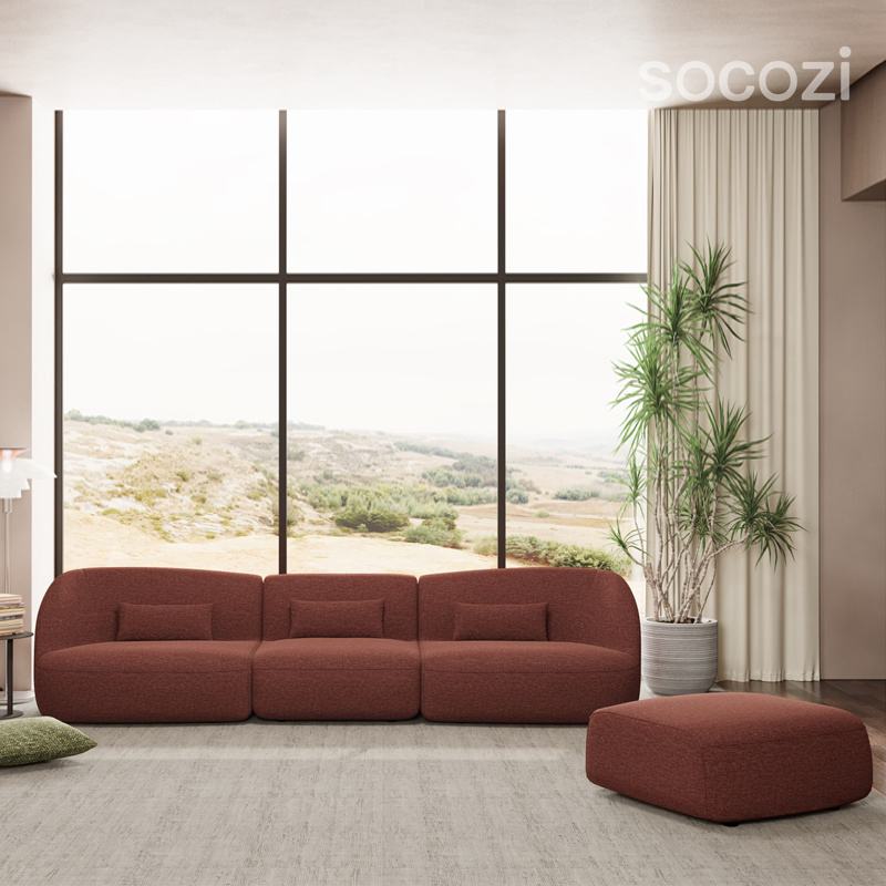 Modern Home Green Couch 2 Seater Loveseat Couches Set Fabric Modular Sofa