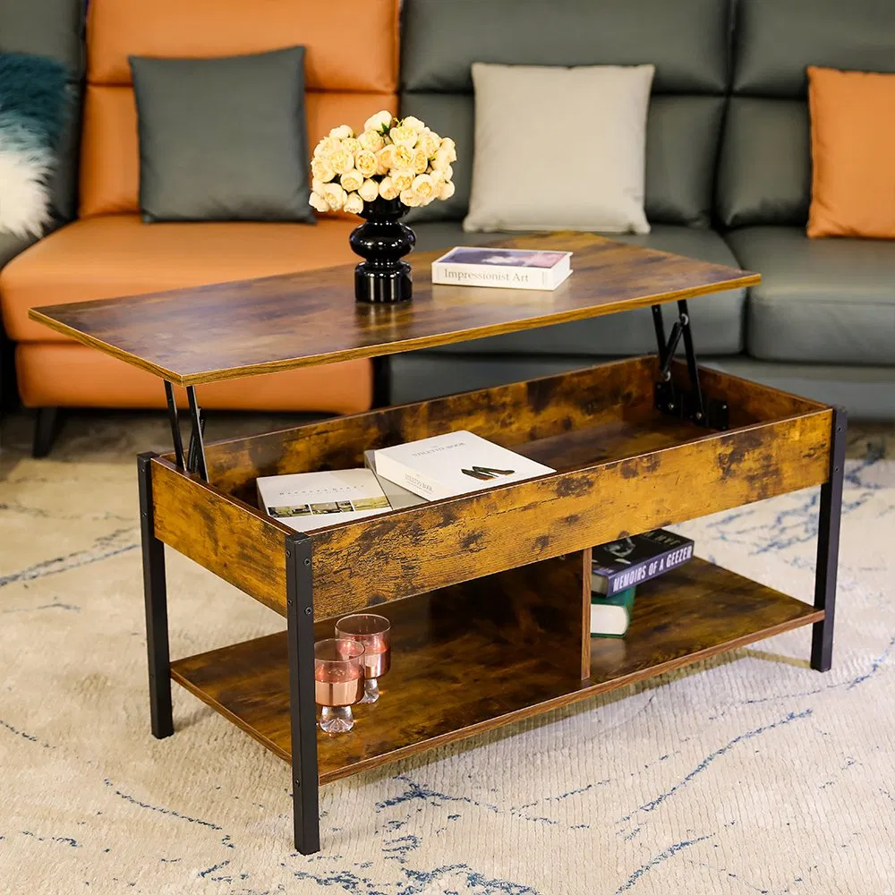 MID-Century Design Modern Wood Lift Coffee Table for Living Area