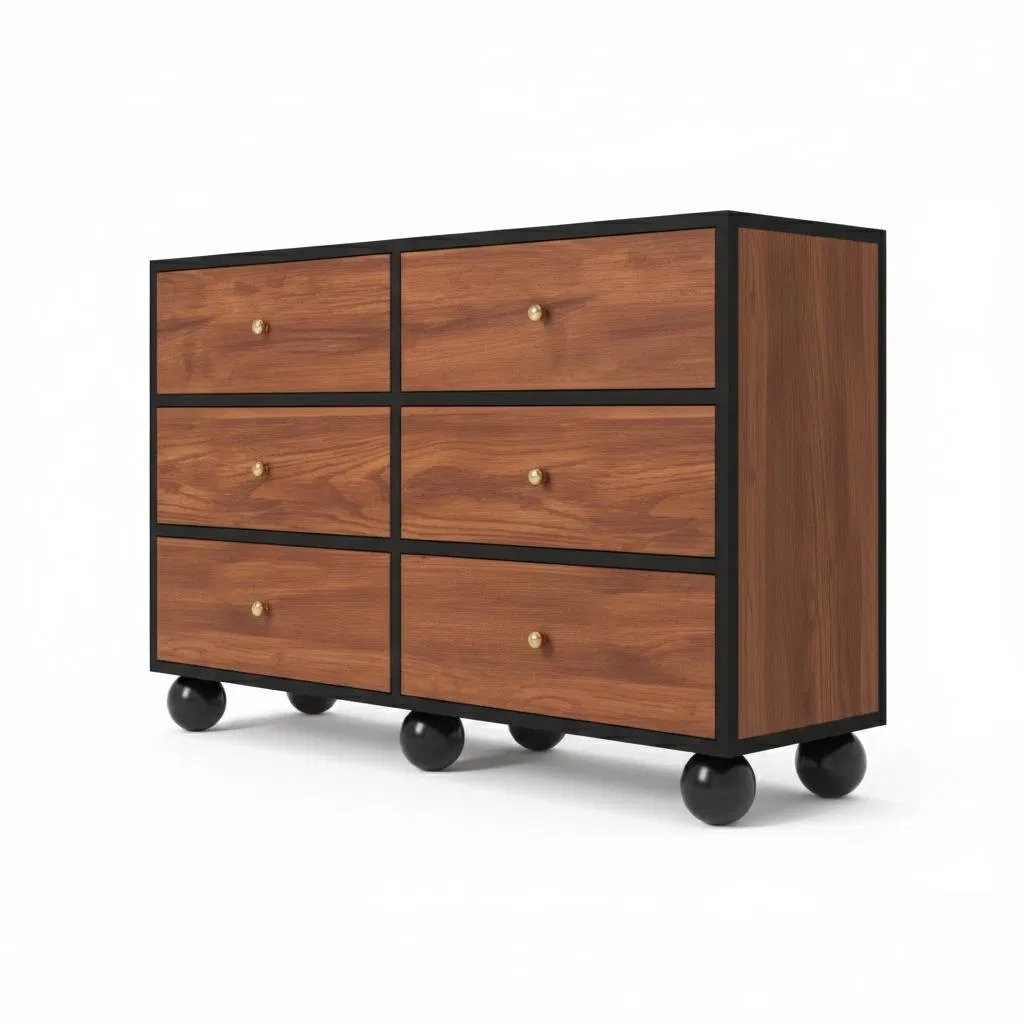 Hot Selling Modern Wooden Sideboard Home Furniture Storage Cabinet Factory Direct