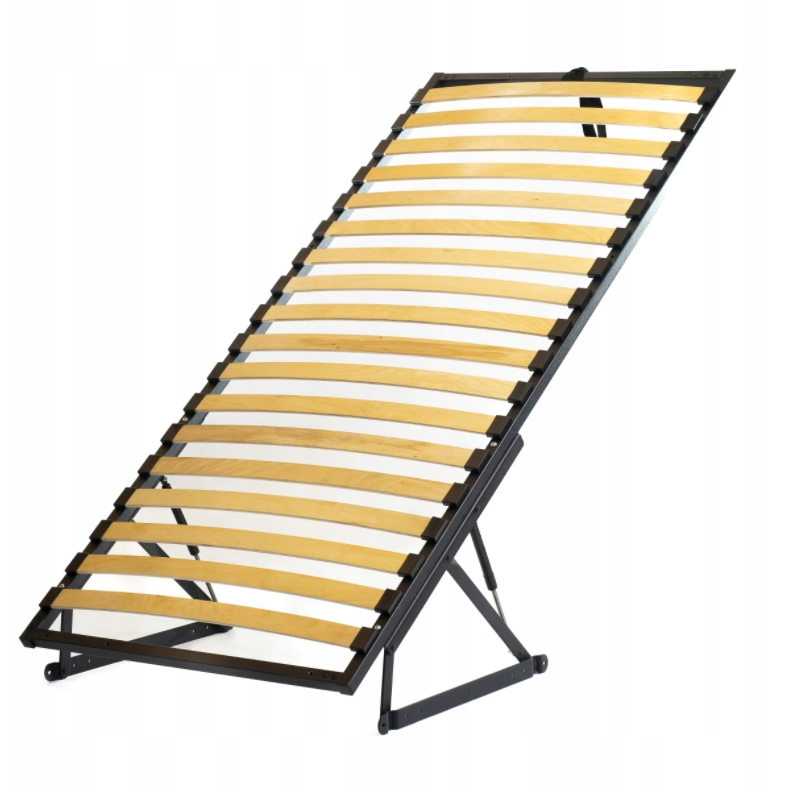 OEM ODM Queen Full Single Size Sample Service Heavy Duty Gas Spring Lifting Slatted Bed Frame Poplar Birch Slats Storage Bed Frame with Lifting Bed Mechanism