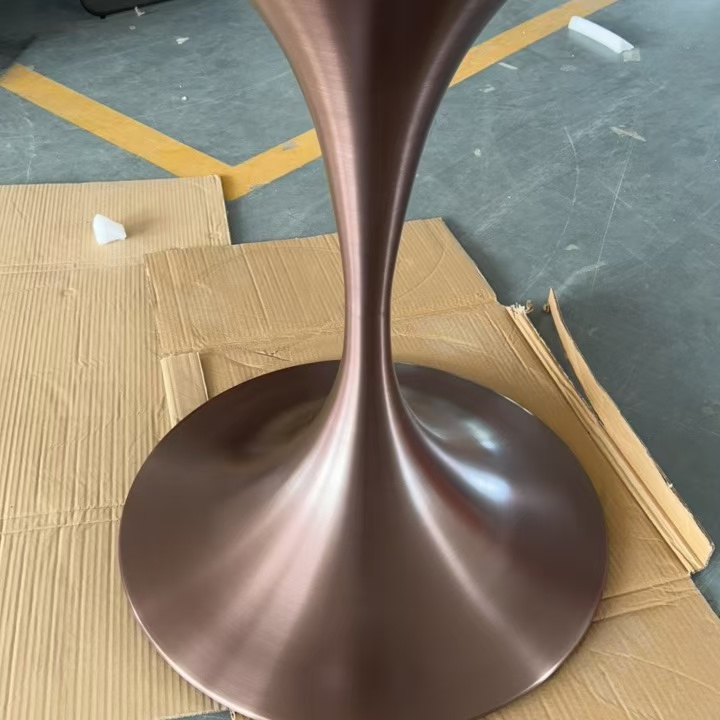 Modern Design White Marble Desktop Round Coffee Bar Restaurant Furniture Dining Table