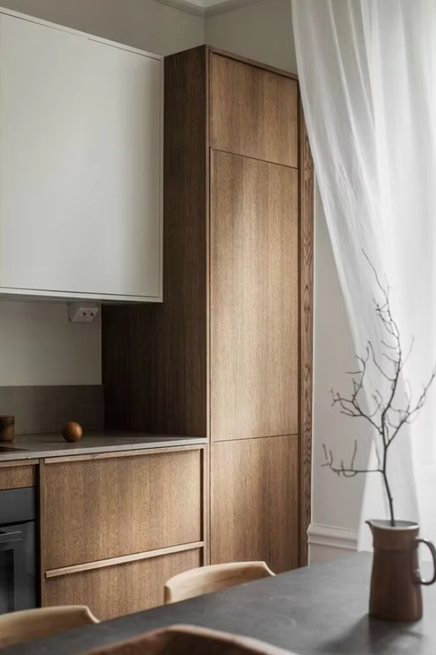 New Arrival Vintage Distressed Untique Complete Sets Modern Kitchen Cabinets Wooden Complimented with Quartz