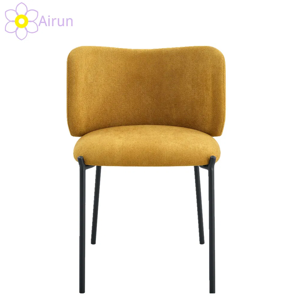 Restaurant Furniture Wholesale Design Nordic Modern Luxury Fabric Kd Structure Chairs Grey Swivel Dining Chair