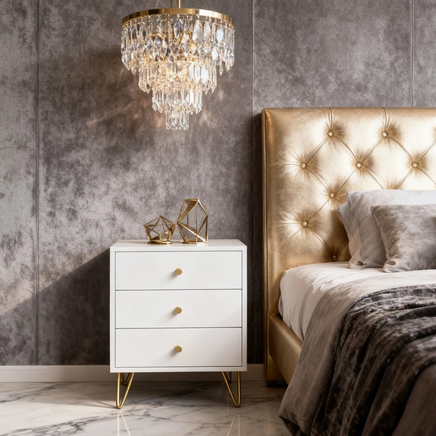 Elegant Stylish Textured Wood Nightstand - Best-Selling Furniture for Modern Bedrooms