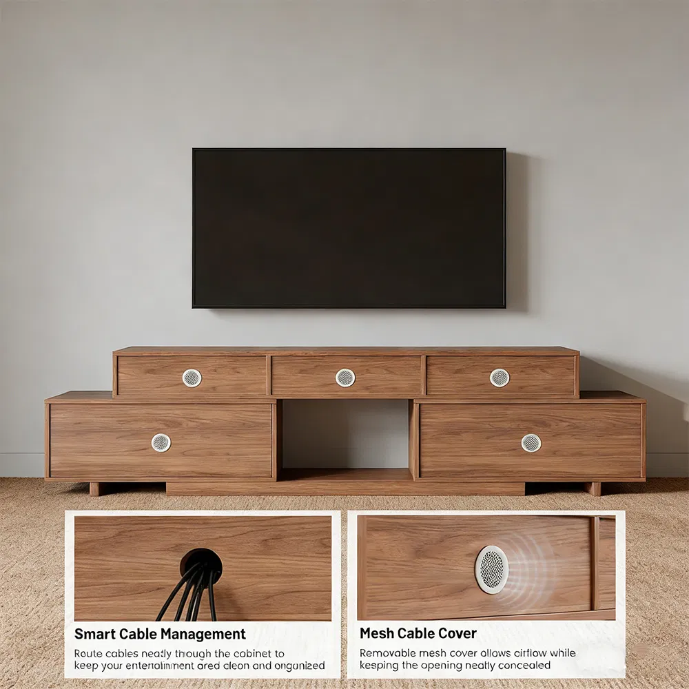 Extendable TV Stand Entertainment Center for 75 Inches Tvs