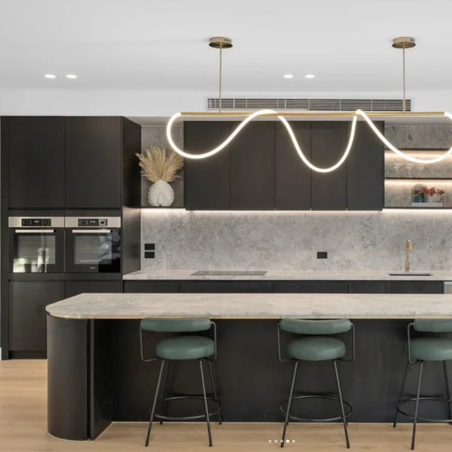 Australian Laminate House Furniture Kitchen Design Storage Combination Cabinet Integrated Cabinet Kitchen Cabinet Full House Customization Joinery