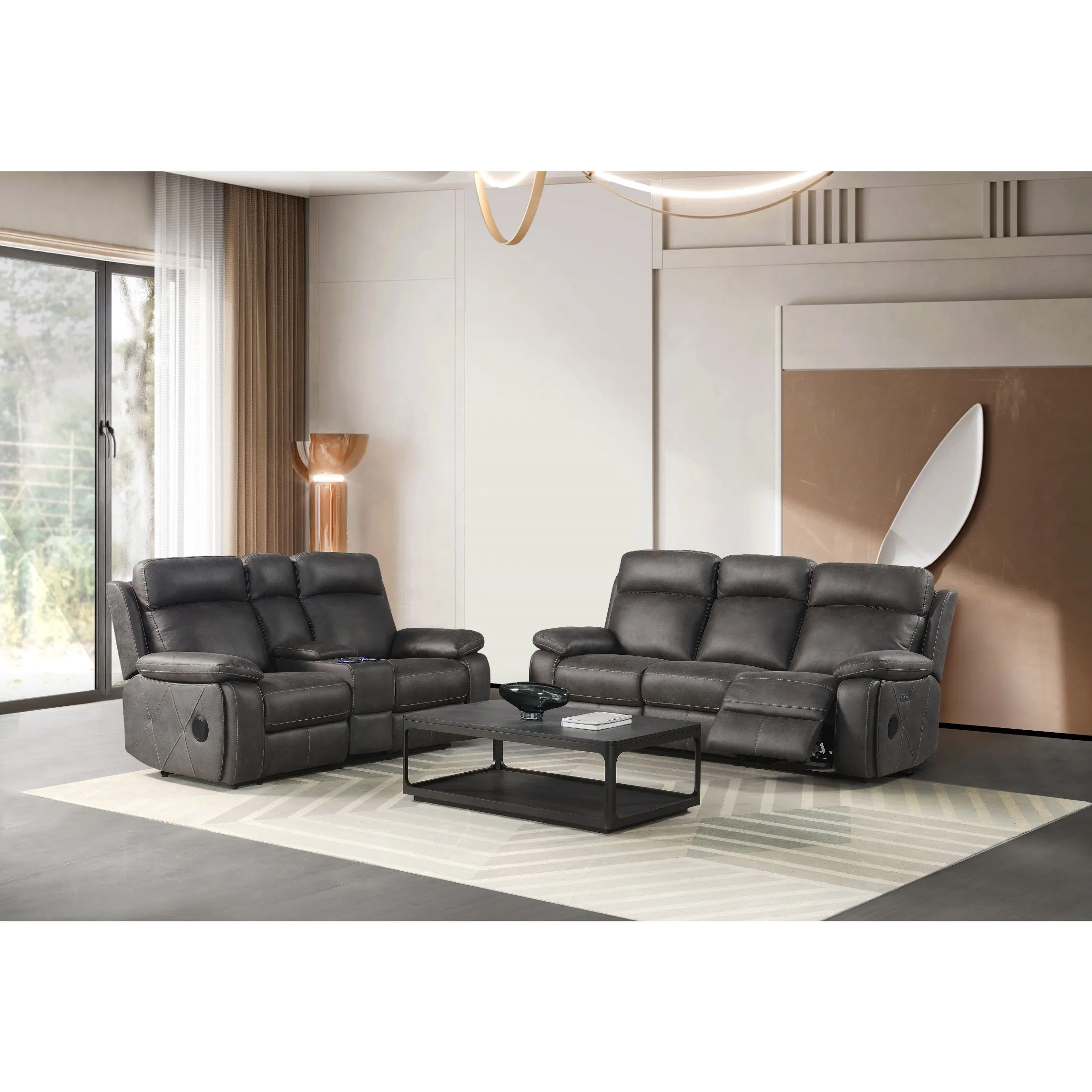 Wholesale Modern Living Room Sofa Furniture Luxury Leather Couch Loveseat Manual Sectional Power Electric Home Theatre Seat Recliner Sofa with Motion