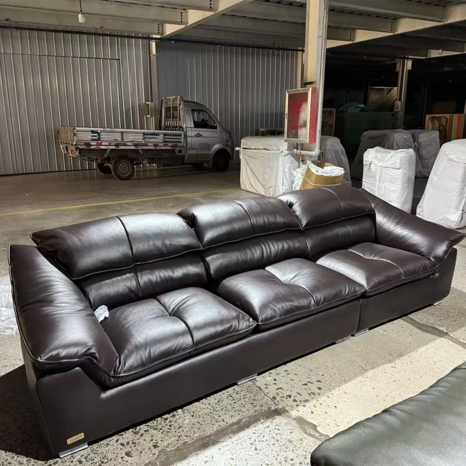 Modern Home Living Room Furniture Sectional Sofa Loveseat Brown Red Sofa