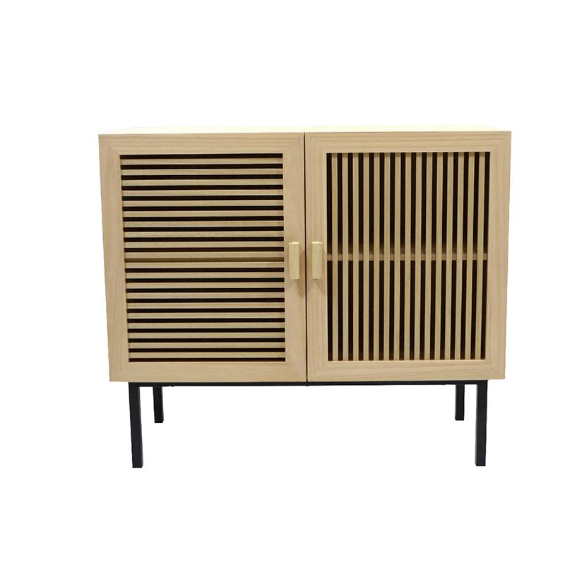 Office Organizer Side Sideboard Corner Cabinet Kitchen Cabinets Living Room Storage Wooden Many Doors French White