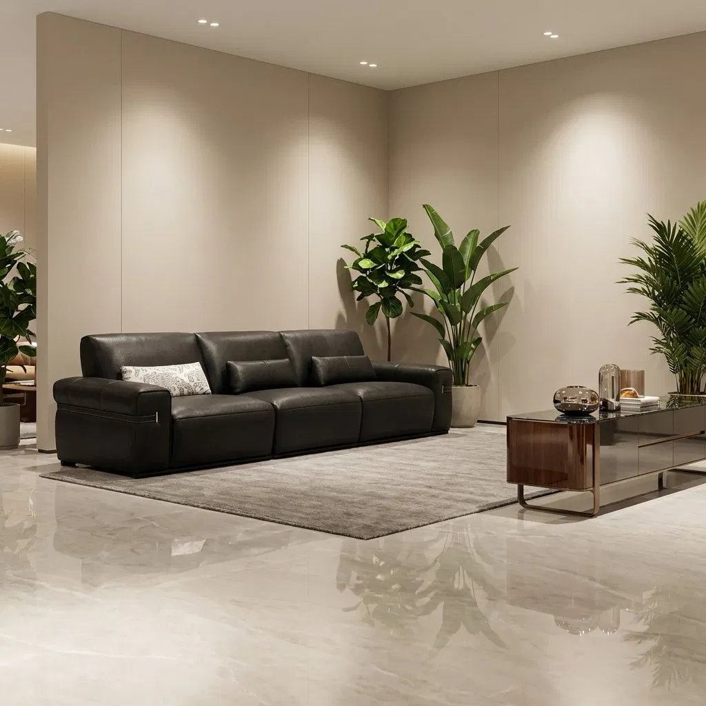 3 Seater Luxury Genuine Leather Power Recliner Sofa Modern Electric Reclining Lounge Sofa High-End Home Living Room Furniture