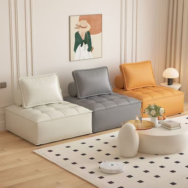 Luxury Modern Faux Suede Convertible Loveseat Compressed Sofa Modular Space Saving Living Room Furniture