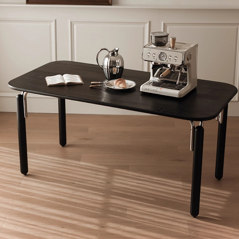 Wood Tables Wooden Furniture Round Dining Tables Hot Selling High Quality Black Walnut Solid Coffee Home Restaurant Dining Set