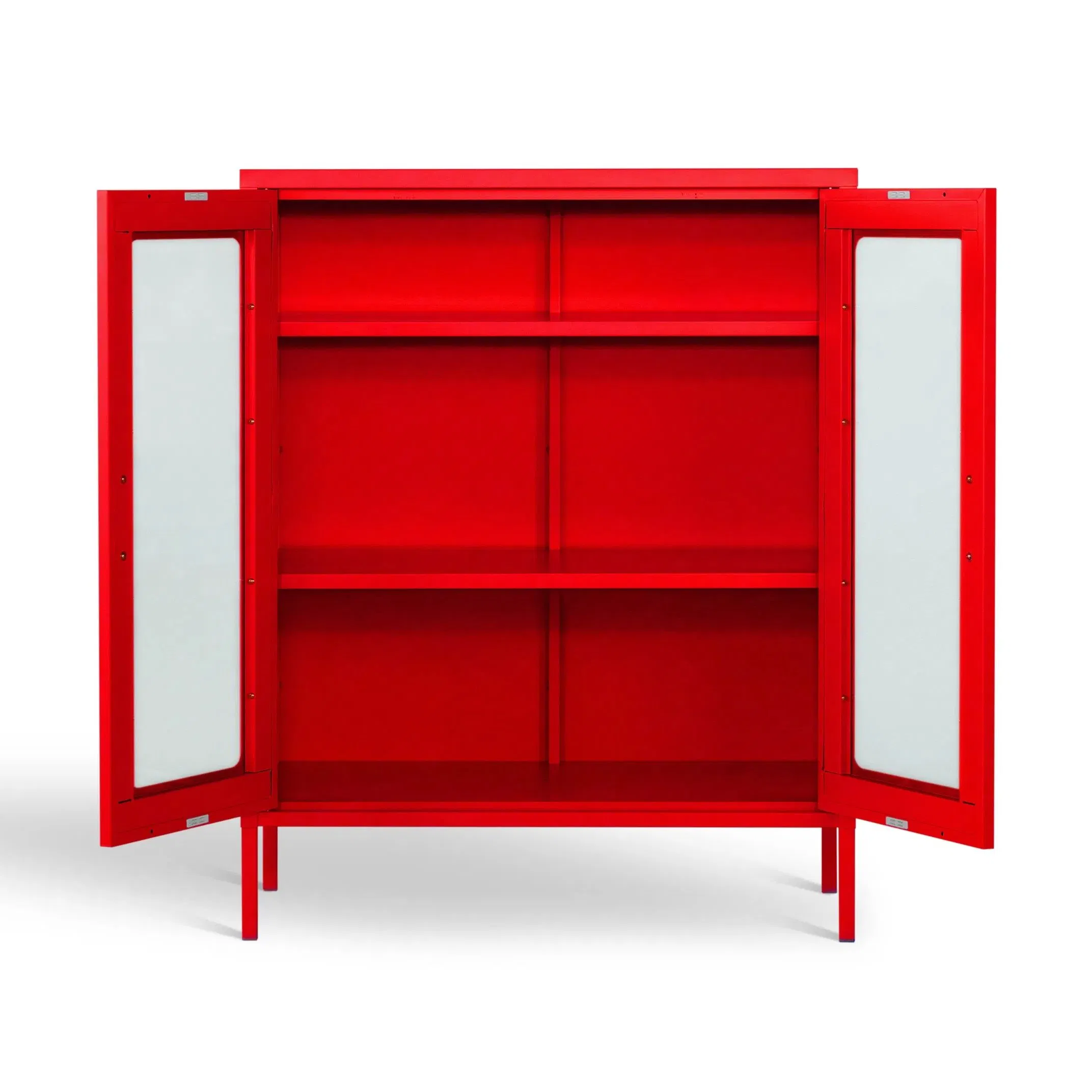 Home Use Standing 2 Door Metal Locker Sideboard Steel Storage Cabinets