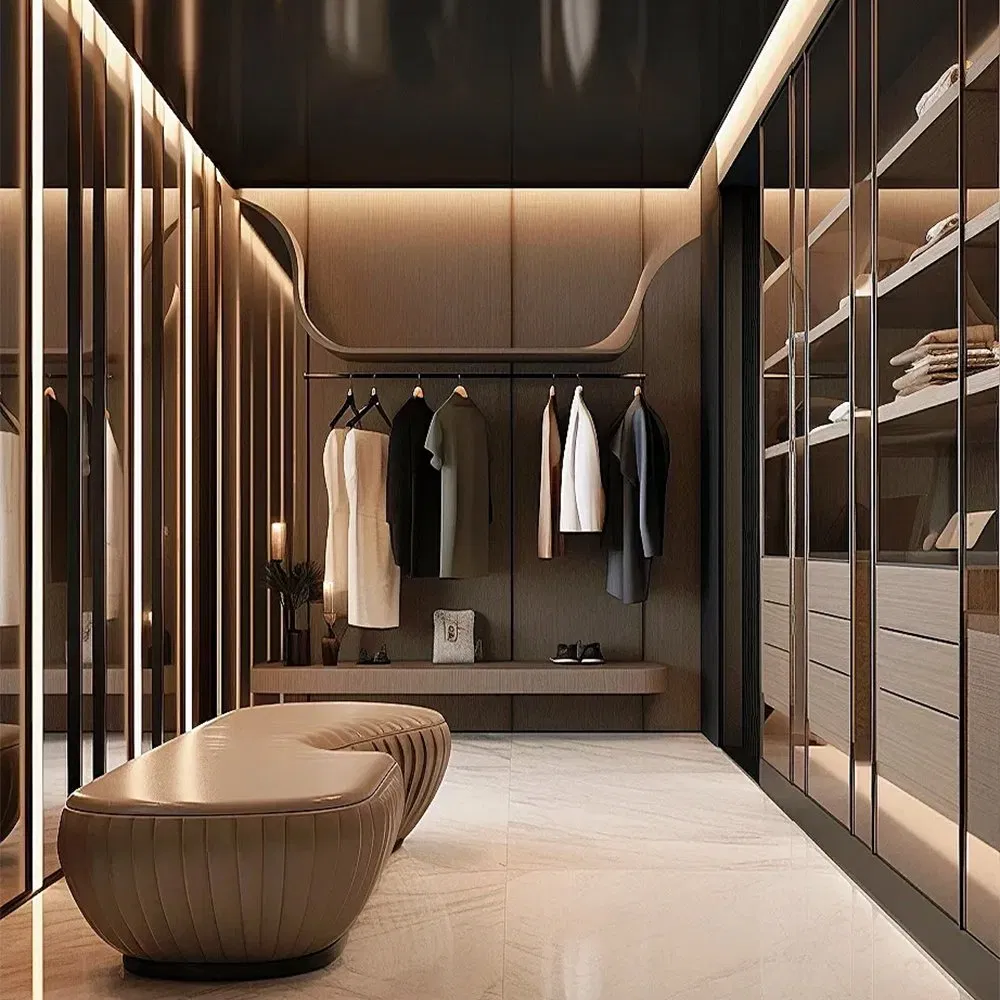 Wholesale Modern Home Furniture Bedroom Sliding Door Clothes Wardrobe