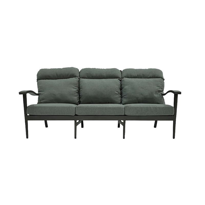 with Cushion Hotels Modern Aluminum Outdoor Furniture Patio Waterproof Sofa for Luxury Garden Recliner Villas Durable Couch Collection