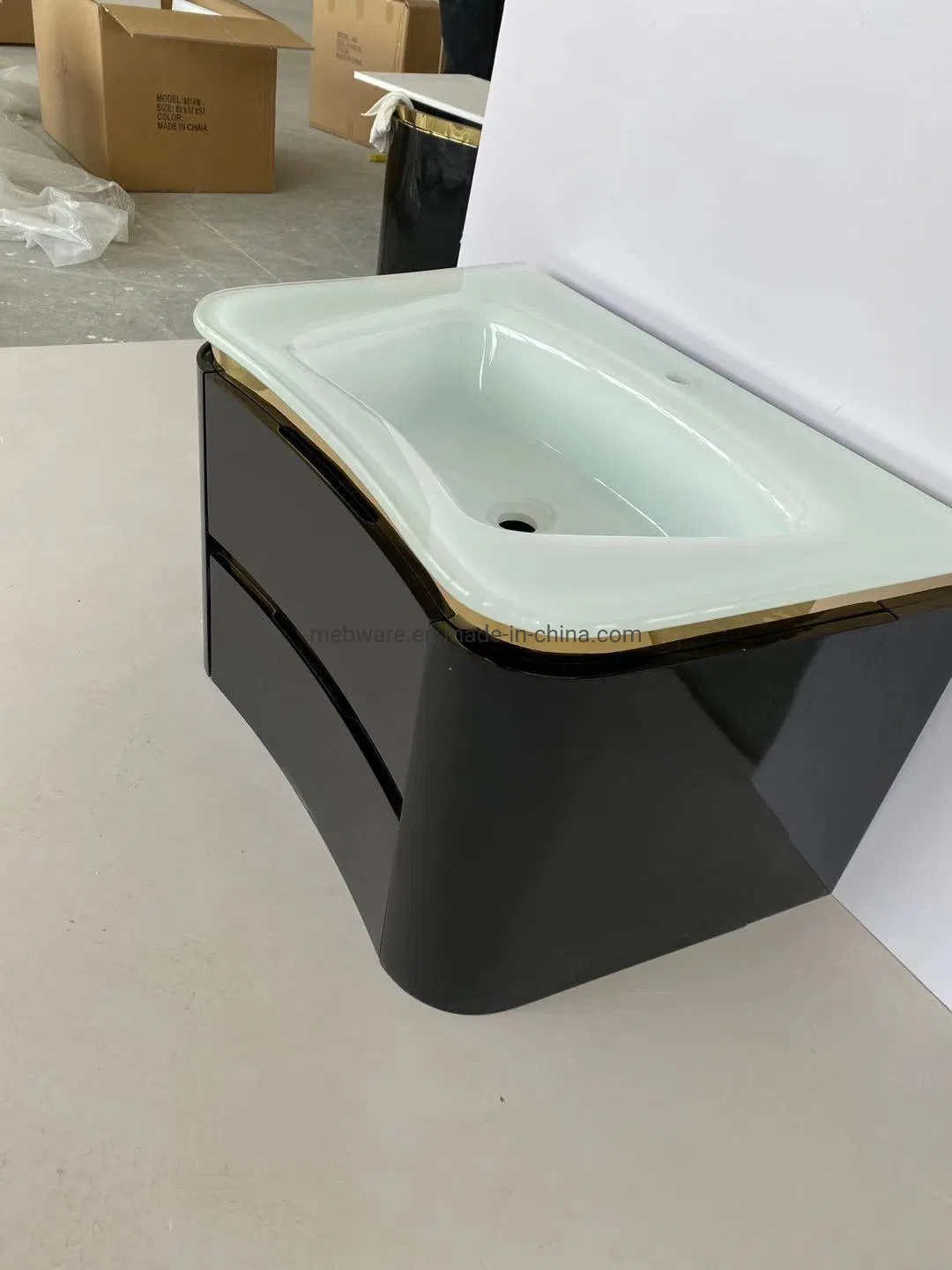 Bathroom Wash Basin Mirror Cabinet Wall Mounted with LED Light