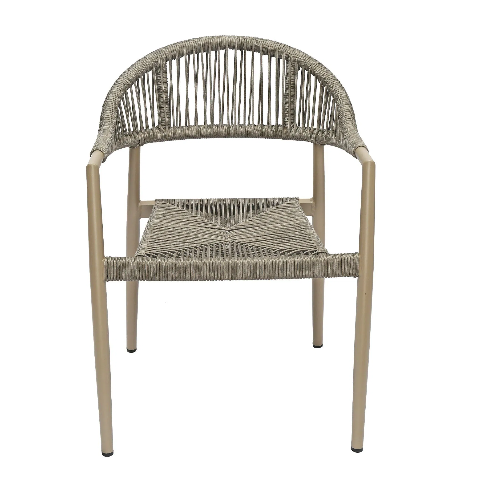 Popular High Quality Plastic Rattan Wicker Stackable Restaurant Chairs Indoor and Outdoor Garden Metal Dinner French Bistro Dining Room Chair