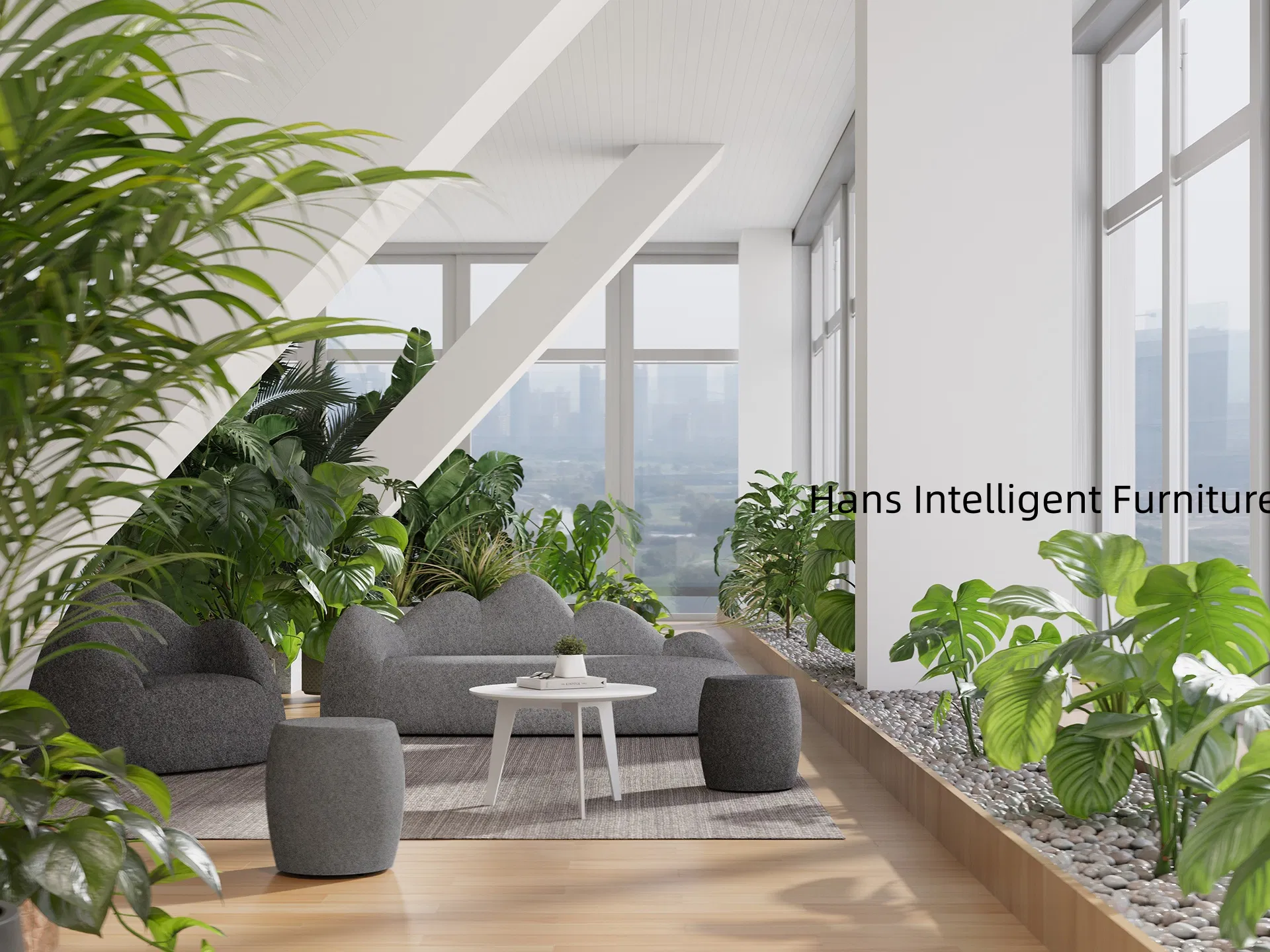 Elegant Leather Loveseat Sofa for High-End Home Furniture