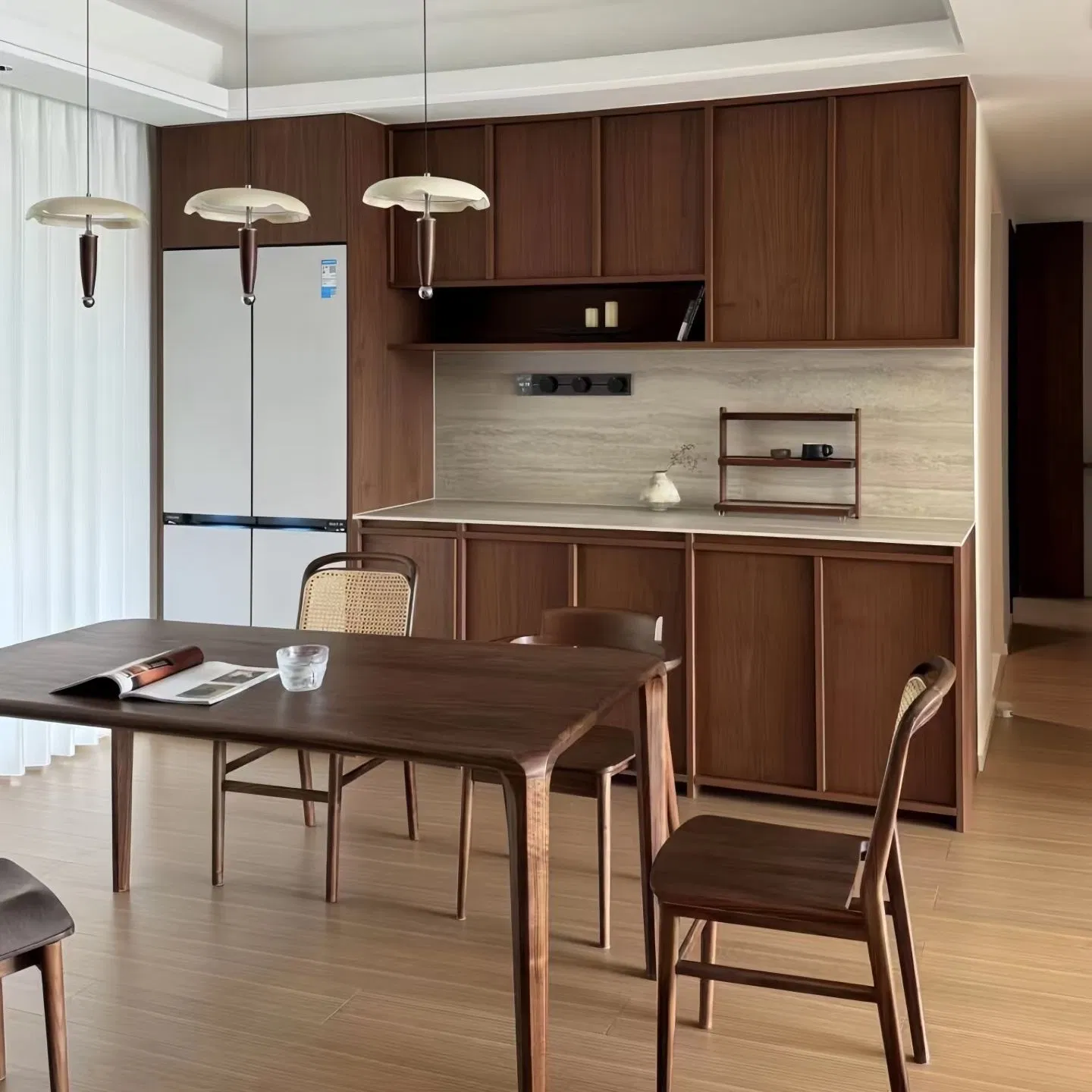 Solid Wood Living Room Decor Furniture Custom Kitchen Sideboard Cabinet