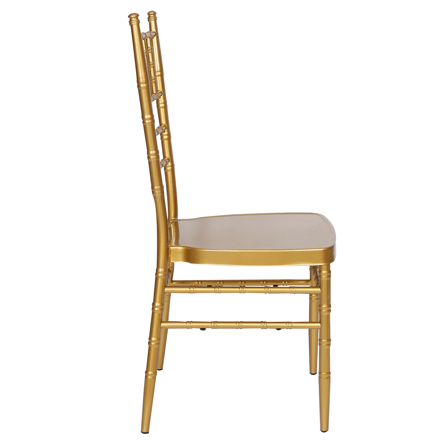 Stacking Aluminum Metal Hotel Restaurant Dining Tifany Wedding Chiavari Chair Basic Customization