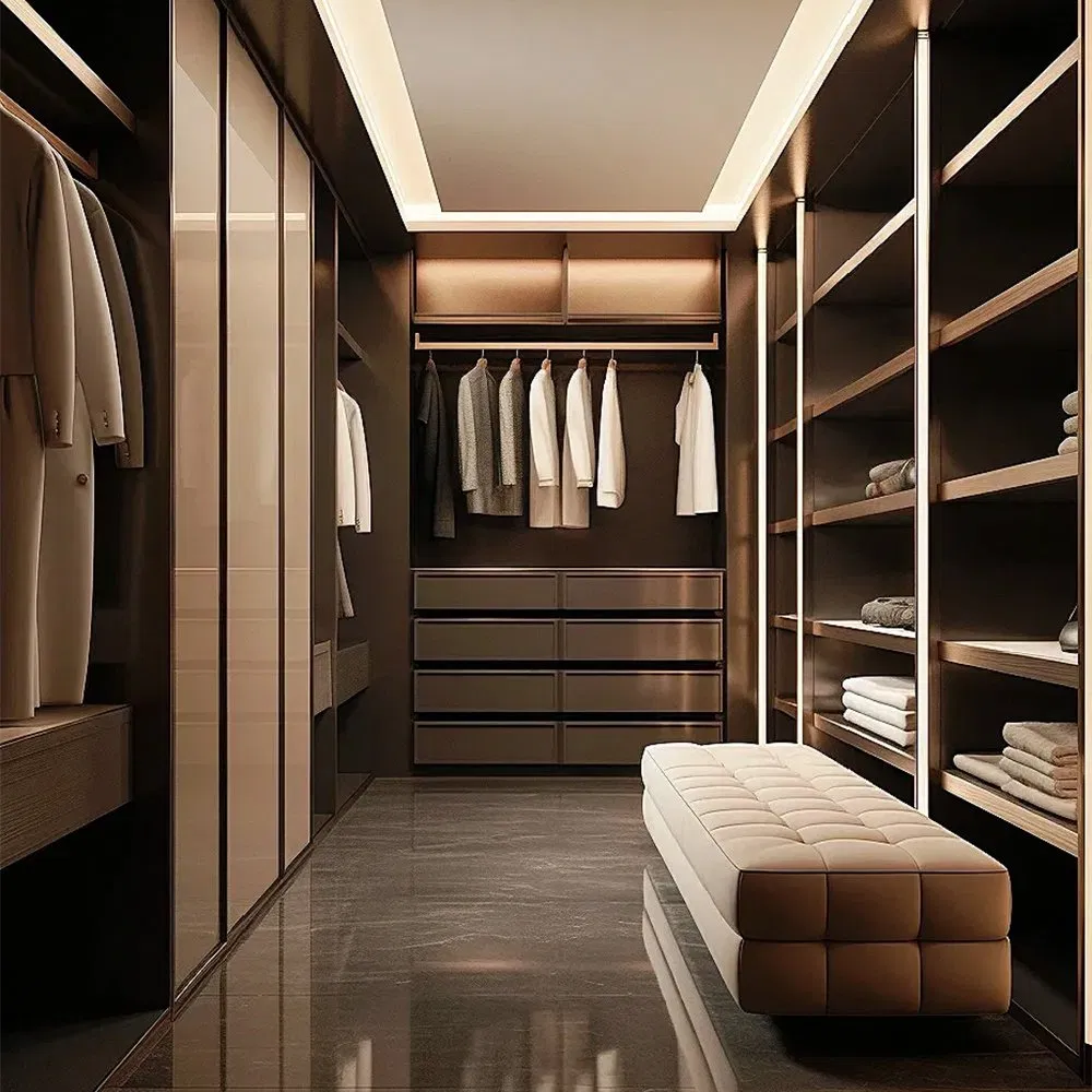 Wholesale Modern Home Furniture Bedroom Sliding Door Clothes Wardrobe