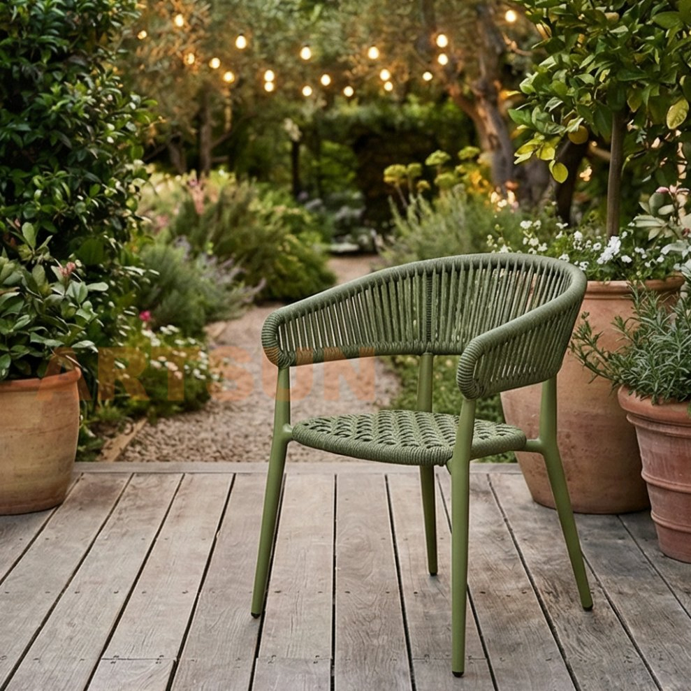 Customized Modern Outdoor Furniture Durable Weatherproof Leisure Lightweight High Quality Rattan Camping Chair