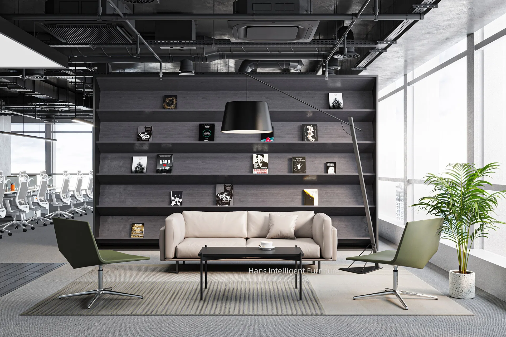 Elegant Leather Loveseat Sofa for High-End Home Furniture