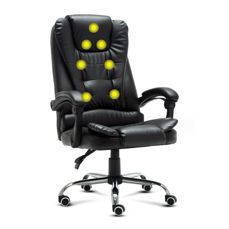 Ergonomic Office Boss Massage High Back Swivel Computer Adjustable Leather Conference Chair