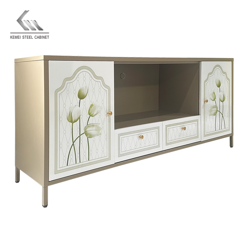 Office Storage Metal Lockable Locker Steel Sideboard Buffet Cabinet for Living Room Home