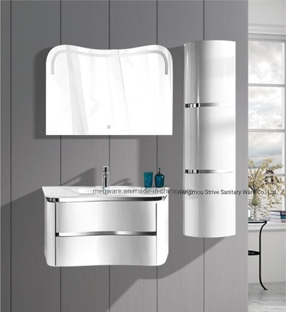 Bathroom Wash Basin Mirror Cabinet Wall Mounted with LED Light