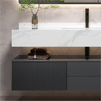 Smart Rectangle LED Mirror Light Bathroom Sets Cabinets