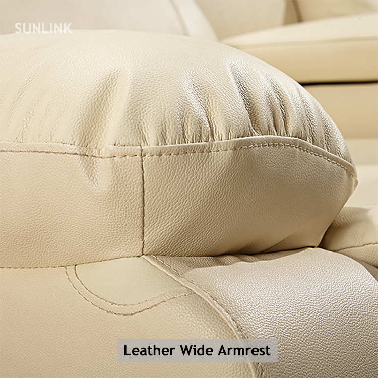 Factory Wholesale Italian Design Living Room Theater Leather Sofa Set Recliner Sofa