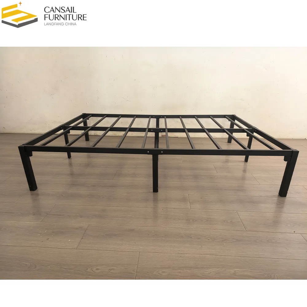 Full Size Bed Frame, Heavy Duty Metal Frame with Steel Slats Support