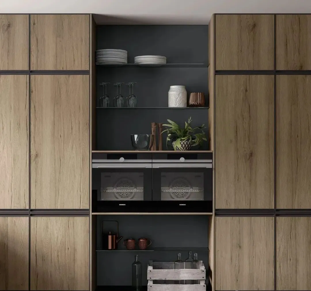 MDF Solid Wooden Finished Paint Veneer Kitchen Cabinet for Bespoke Furnitue