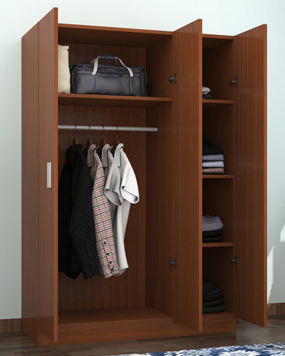 Cheap Price Wood Wardrobe with Two Three Four Doors for Home Living Furniture