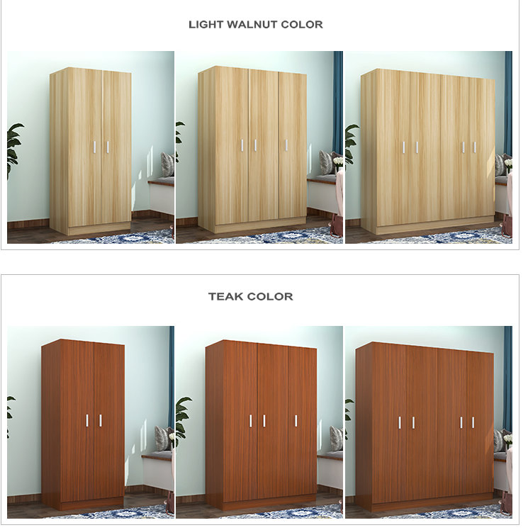 Cheap Price Wood Wardrobe with Two Three Four Doors for Home Living Furniture