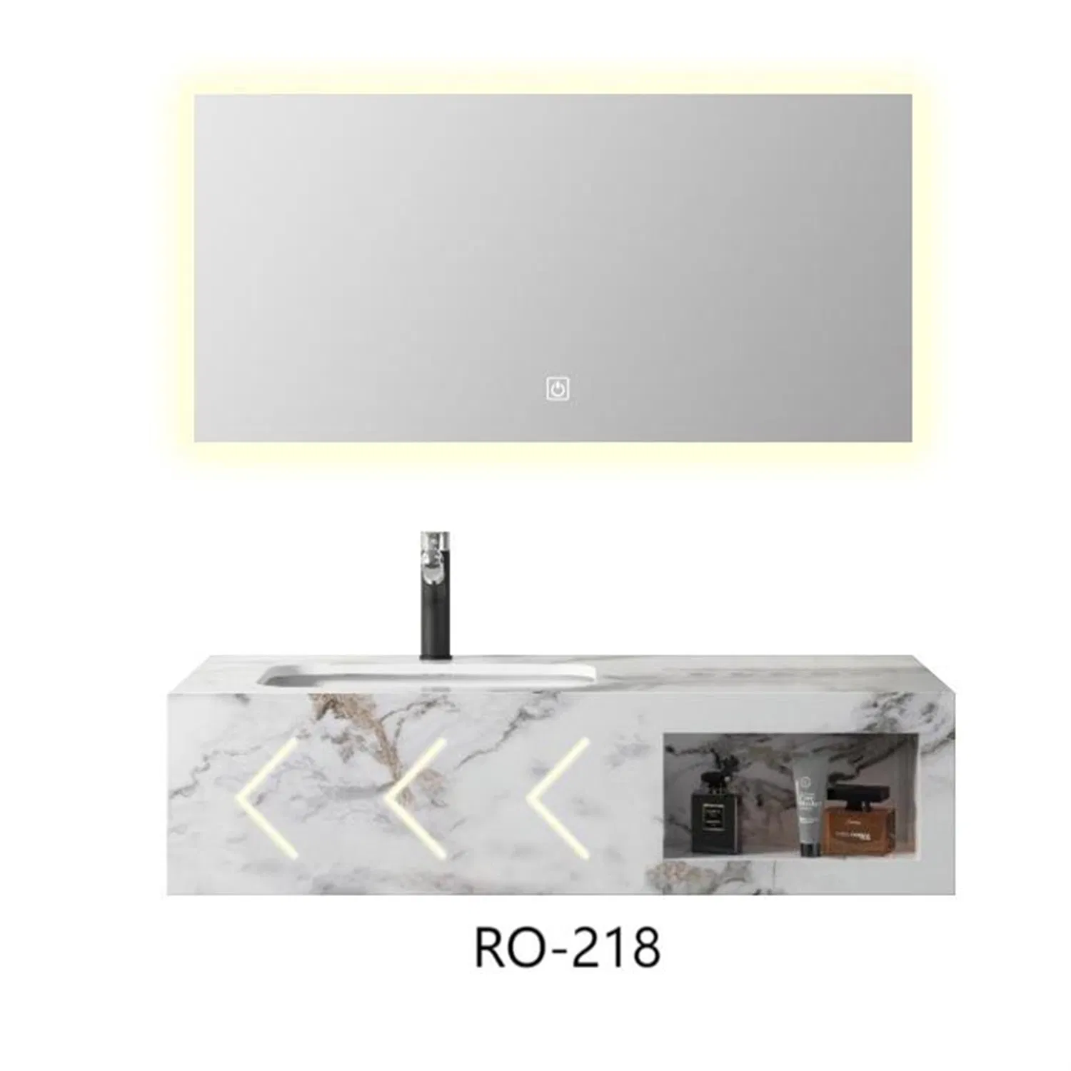 RO-216f-80 Modern Furniture Bathroom Accessories Marble Cabinet with Sink