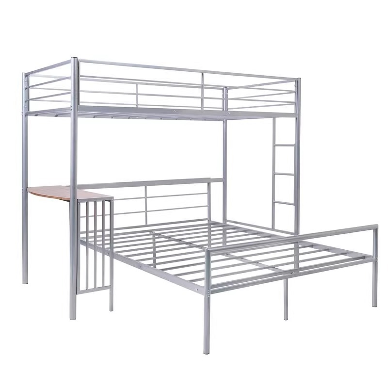 Customizable Size Heavy Duty Loft Bed Frame Metal Bunk Bed Frame with