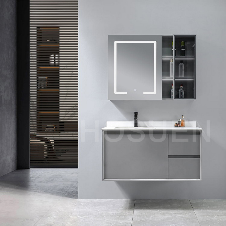 Sintered Stone Basin Combination Washbasin Cabinet Wash Table Bathroom Cabinet