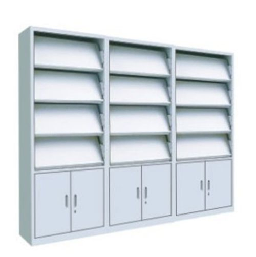 Factory Best Price Conventional Book Shelf Library Shelf Steel-Wood Bookshelf