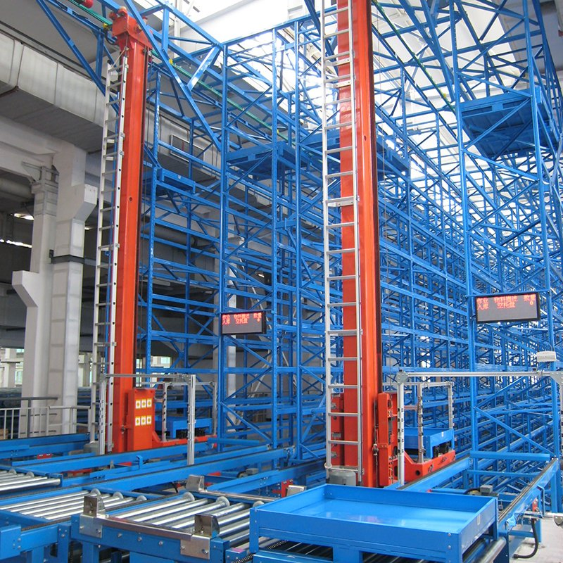 Customized Automatic Storage Retrieval System Asrs Racking System Smart Selective Warehouse Storage Shelf Multi Level Q235 Steel Metal High Duty Pallet Rack